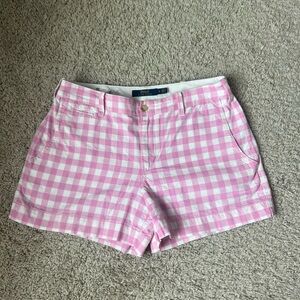 POLO RALPH LAUREN pink checkered shorts ! very pinterest esque- SIZE 4